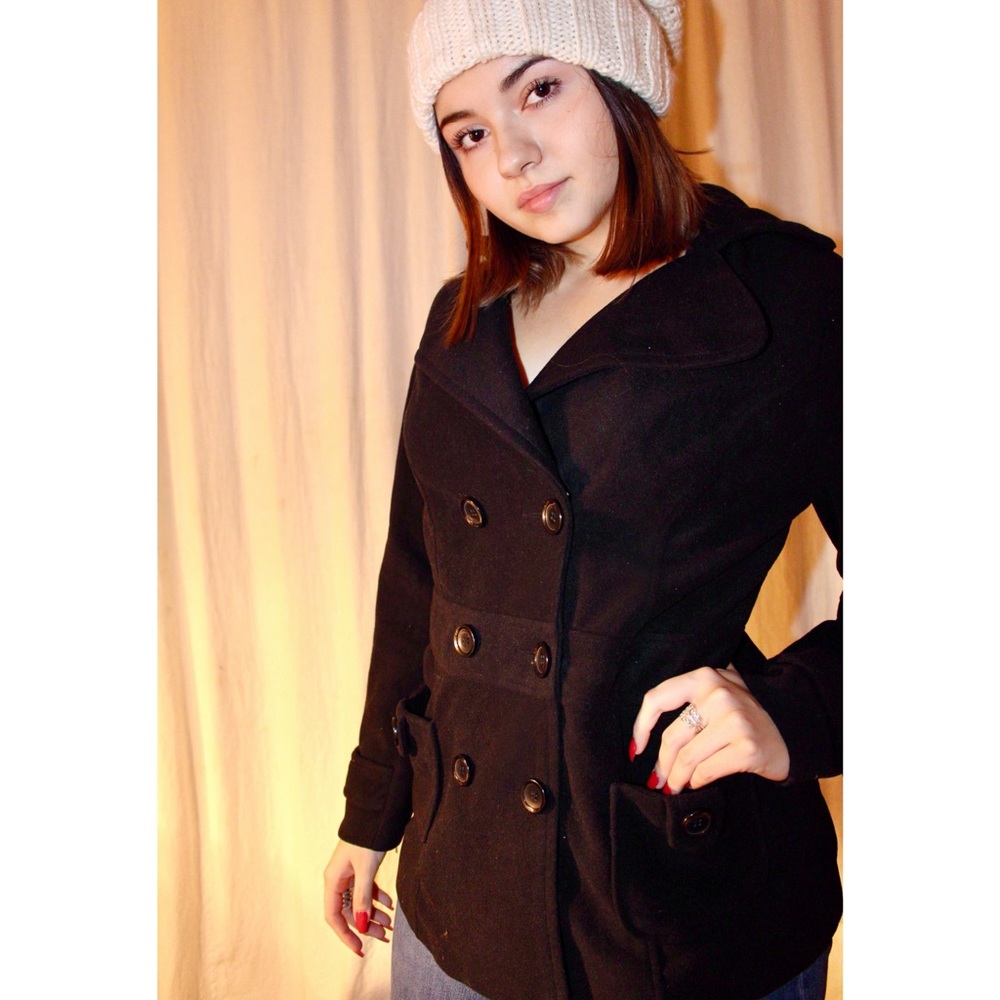 Black Felt Coat